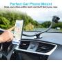 Magnetic Truck Car Phone Mount with 13-inch Flexible Long Arm, Anti-Shake Cell Phone Holder for Truck, 360 Rotation Windshield Dashboard Strong Suction Car Mount Compatible with iPhone Samsung Galaxy