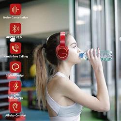 Noise Cancelling Headphones Wireless Bluetooth 5.0, Over-Ear Srhythm NC15 Headset with Microphones for Online Class/Home Office/TV/PC/Cell Phone-Low Latency