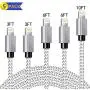 Lightning Cable, Apple MFi Certified iPhone Charger 5-Pack 3/3/6/6/10FT Durable Nylon Braided Fast Charging Cord Compatible with iPhone 11 Xs Max X XR 8 7 6s 6 Plus SE 5 5s 5c, iPad, iPod Lightning Cable, Apple MFi Certified iPhone Charger 5-Pack 3/3/6/6/10FT Durable Nylon Braided Fast Charging Cord Compatible with iPhone 11 Xs Max X XR 8 7 6s 6 Plus SE 5 5s 5c, iPad, iPod