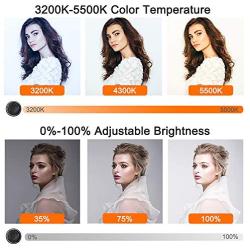 Ring Light Kit 18 with Tripod Stand/Three Phone Holders/Bluetooth Remote Control, Adjustable Color Selfie Ringlight for YouTube Video Recording/Makeup/TikTok, Compatible with iPhone/Android