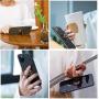 TORRAS Porcelain Cell Phone Ring Holder, [Case Friendly] Phone Stand Finger Kickstand Grip Ring Compatible with iPhone 11 Pro MAX XS X XR 8 SE, Samsung Galaxy S20 +Ultra Note10 Plus S9 8-Black