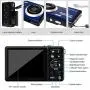 Mini Digital Camera for Photography with 2.8 Inch LCD 8X Digital Zoom, 20MP HD Digital Camera Rechargeable Point and Shoot Camera, Indoor Outdoor for Kids/Seniors/Learner(Blue)
