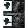 Mpow Wireless Car Charger Mount, 2-in-1 Car Mount with Dual Vent Clips, 10W/7.5W Qi Fast Charging Phone Holder for Air Vent and CD Slot, Compatible iPhone 11/11 Pro/11 Pro Max/Xs Max/XS/XR and More