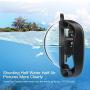 D&F Underwater Dome for DJI OSMO Action Camera, Dual Handheld Tray Dome Port Housing Case Up to 45m/147ft Waterproof Diving Photography Accessories