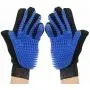 Ravazzi Pet Grooming Glove - Gentle Deshedding Brush Glove - Best Pet Hair Remover Mitt - Perfect for Dog or Cat with Long or Short Fur - 1 Pair Blue