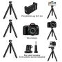 UBeesize Tripod S, Premium Phone Tripod, Flexible Tripod with Wireless Remote Shutter, Compatible with iPhone/Android Samsung, Mini Tripod Stand Holder for Camera GoPro/Mobile Cell Phone (Upgraded)