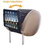 Car Mount TFY Universal Car Headrest Mount Holder with Silicon Holding Net Compatible with Both 4.5-6 Inch Phones and 7-10.5 Inch Tablets