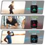 Fitness Tracker Watch Smart Watch for Android Phones Fitness Watches for Men Women Sports Activity Tracker Smartwatch Compatible with iPhone Samsung iOS with Pedometer with Heart Rate Waterproof