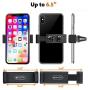 Phone Vent Holder Cell Phone Holder for Car with Adjustable Size Up to 6.5 | Secure Double Clamp Grip, Compact & Durable Mount Compatible with iPhone, Samsung Galaxy, LG, Pixel, and All Smartphones