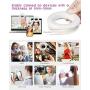 ELEGIANT Selfie Ring Light, Clip-on Selfie Light with 40 LED & 4 Light Modes Rechargeable Portable Circle Light for Phone Laptop iPad YouTube Vlogging TikTok Photography Video Makeup (White)