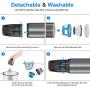Car Vacuum Cleaner, POWERGIANT Handheld Cordless Rechargeable Vacuum Cleaner Car Accessories Kit with Strong Suction and LED Lights for Home Office Pet Hair Care and Car Interior Cleaning