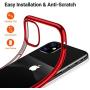 TORRAS Crystal Clear iPhone 11 Case, [10X Anti-Yellowing] Thin Slim [Anti-Scratch] Shockproof Soft TPU Rubber Cover Case for iPhone 11 6.1 inch, Glossy Red