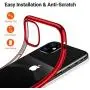 TORRAS Crystal Clear iPhone 11 Case, [10X Anti-Yellowing] Thin Slim [Anti-Scratch] Shockproof Soft TPU Rubber Cover Case for iPhone 11 6.1 inch, Glossy Red