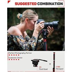 IFOOTAGE Video Tripod Head Fluid Drag Pan Head for DSLR Cameras, Camcorder, Monopod and Tripods