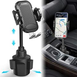 Kaome Cup Holder Phone Mount Adjustable Long Neck Phone Cup Holder for Car for iPhone 11/11Pro Max/XR/X/8 Plus, Samsung Galaxy S20 Ultra Note 10 Plus/10 9