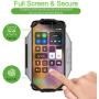 VUP Armband,360 Detachable Running Arm Band for iPhone XR/XS Max//8Plus/8/7/6s,Samsung Galaxy S10 Plus/S10/S9 Plus/S9/S8/S7,Note 4/5/8/9 Google Pixel 3/2 X with Key Holder (Silver)