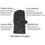 Mens Sunblock Fingerless Gloves Summer UV Protection Driving Cotton Gloves