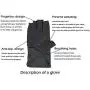Mens Sunblock Fingerless Gloves Summer UV Protection Driving Cotton Gloves