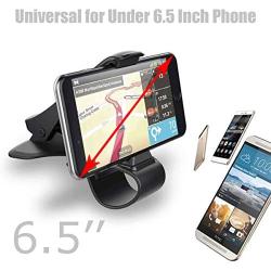 Car Phone Mount - MASO Universal HUD Design Smart Phone Holder 6.5 Inch Universal Clip On Car HUD GPS Dashboard Mount Cell Phone Holder Non-Slip Stand for Safe Driving, for iPhone Android