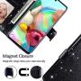 CHICASE Case for Galaxy A71 5G[NOT fit A71 5G UW/A71 4G],Flip Glitter Bling Cute Leather Wallet[Kickstand][Card Slots][Wrist Strap] Shockproof Protective Phone Cover for Samsung Galaxy A71 5G(Black)
