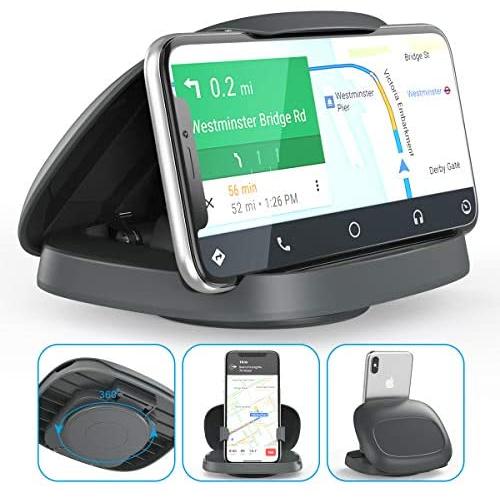 Cell Phone Holder for Car,JOYEKY Vertical Horizontal Car Phone Mount with 360° Rotate Detachable Magnetic Base Dashboard Cradle Compatible iPhone Samsung Galaxy Android Smartphones, GPS Devices