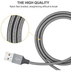 iPhone Charger Cable MFi Certified Lightning Cord 3Pack 6ft USB Fast Charging Syncing Cable Nylon Braided iPhone SE 11 Pro MAX Xs XS MAX XR X 8 7 6 5 Plus S E iPad iPod Grey