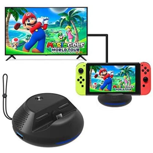 J&TOP Portable Charge TV Dock for Nintendo Switch,Replacement Dock with Electronic Chip for Nintendo Switch