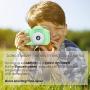 Kids Camera, 8.0 MP FHD Digital Video Recorder Shockproof Action Cameras with 2 Inch IPS Screen and 32GB SD Card for Girls Boys Gifts Green