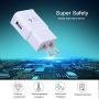 Adaptive Fast Charging Wall Charger, Qihop 4-Pack USB Wall Fast Charging Block Travel Phone Charger Block Compatible Samsung Galaxy S10 S9 S8 S7 S6 Note 8 9, iPhone, LG, HTC and More