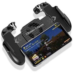 OUYAWEI H5 Hand Grip Mobile Phone Gamepad Retractable Cooling Fan Joystick Controller Battery Holder Hollow Trigger