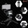 Zeadio Ergonomic Handheld Grip Stabilizer Tripod Selfie Stick Handle Steadycam Kits, Fits for All GoPro and iPhone Samsung and Phones, 2 Angles Shooting Simultaneously