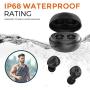 Falwedi IPX8 Waterproof Bluetooth 5.0 True Wireless Earbuds, 30H Cyclic Playtime TWS Stereo Headphones for iPhone Android with Charging Case, in-Ear Earphones Headset with mic for Sport/Travel/Gym