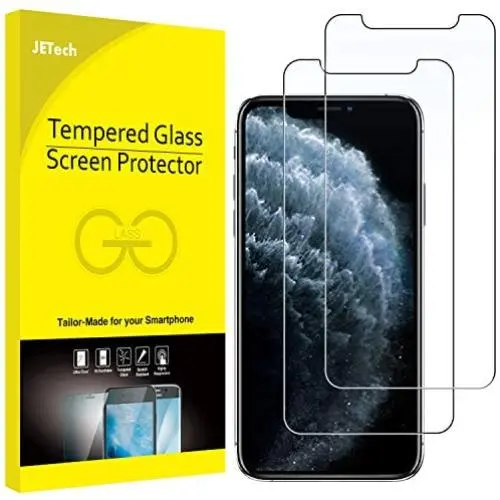 JETech Screen Protector for Apple iPhone 11 Pro, iPhone Xs and iPhone X 5.8-Inch, Tempered Glass Film, 2-Pack JETech Screen Protector for Apple iPhone 11 Pro, iPhone Xs and iPhone X 5.8-Inch, Tempered Glass Film, 2-Pack