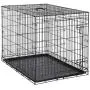 AmazonBasics Single-Door & Double-Door Folding Metal Dog or Pet Crate Kennel with Tray AmazonBasics Single-Door & Double-Door Folding Metal Dog or Pet Crate Kennel with Tray