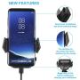 Windshield Car Mount Holder – Getron Universal Windshield Dashboard Cell Phone Cradle with One Click Release for iPhone Xs MAX XR X 8 SE Samsung Galaxy S9 Plus S8 Note 9 and Most Smartphones – Black