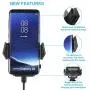 Windshield Car Mount Holder – Getron Universal Windshield Dashboard Cell Phone Cradle with One Click Release for iPhone Xs MAX XR X 8 SE Samsung Galaxy S9 Plus S8 Note 9 and Most Smartphones – Black