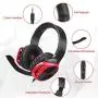 SADES R17 Gaming Headset for PS4 Controller,Xbox One,PC,Laptop,Mac,Tablet,Smartphone,Over Ear Noise-canceling Gaming Headphones with Mic for Nintendo Switch Games(Black&Red)