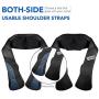 MaxKare Cordless Rechargeable Back Neck Massager Shoulder Shiatsu Massage with 3D Nodes Bidirectional Rotation and Optional Heat Relieve Muscle Pain for Neck Shoulder Leg Waist