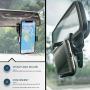 Cell Phone Holder for Car, 3-in-1 Car Phone Holder, Air Vent Holder Steering Wheel Holder Rearview Mirror Mounting in Vehicle for Universal Smartphones & GPS-Black