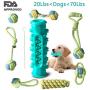 ALANGDUO Puppy Chew Toys Teething Dog Toys, Dog Toothbrush Teeth Cleaning Chew Toys, Dog Rope Toys Pets Toys, 8 Pack Puppies Teething Toys for Small Medium Dogs