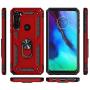 GSDCB Motorola Moto G Stylus Case, Motorola Moto G Pro Case, Military Armor Heavy Duty Shockproof Phone Protective Case with Kickstand Hard PC Cover Soft TPU Dual Layer for Women Men Girl Boy (Red)