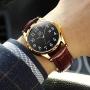 Men Women Wrist Watch Brown Leather-OLEVS Casual Classic Number Easy Reader Analog Quartz Dress Waterproof 3ATM Wristwatch
