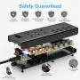 Power Strip,QOLIXM Surge Protector with 6 AC Outlets & 8 USB Ports (5V/10A),1625W/13A,6 Feet Long Extension Cord for Multiple Devices Smartphone Tablet Laptop Computer Power Strip,QOLIXM Surge Protector with 6 AC Outlets & 8 USB Ports (5V/10A),1625W/13A,6 Feet Long Extension Cord for Multiple Devices Smartphone Tablet Laptop Computer
