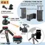 qubo Mini Tripod Camera Holder - Premium Tabletop Small Phone Tripod Mount for GoPro iPhone / Cell Phones Webcam Projector Compact DSLR - Hand Desktop Camera Tripod Stand Table qubo Mini Tripod Camera Holder - Premium Tabletop Small Phone Tripod Mount for GoPro iPhone / Cell Phones Webcam Projector Compact DSLR - Hand Desktop Camera Tripod Stand Table