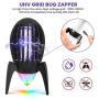 SOLMORE Electronic Mosquito Killer Aliens Exterior with Night Atmosphere Light 14-H Battery Life for Home Indoor