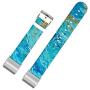 Marble Band for Fitbit Charge 3,Jolook Replacement Leather Woman Man Bands Straps for Fitbit Charge 3/Charge 3 SE - Blue Marble
