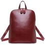 Heshe Women’s Leather Backpack Casual Daypack for Ladies (Wine-r)