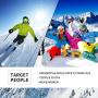 SKL Ski Goggles Over Glasses Snowboard Goggles for Men Women Youth, Frameless UV400 Protection Anti Fog OTG Snow Goggles with Interchangeable Lens and Straps