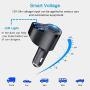 4 in 1 USB C Car Charger 36W USB Cigarette Lighter Socket Splitter Adapter with 3 USB 12V/24V Dual USB Type C PD Fast Car Charger Adapter for iPhone 11/Xs/Max/XR,iPad Pro/Mini,Samsung Galaxy Note9