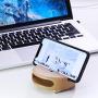 Mate2GO Phone Stand Sound Amplifier, Wood Phone Stand for Desk, Desktop Phone Stand, Phone Speaker Amplifer Holder, Handmade Wooden Phone Dock Compatible with Smartphone, Kindle, Mini Pad - Beech